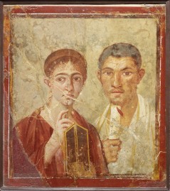 Wall painting of the baker Terentius Neo and his wife